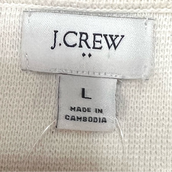 J. Crew Factory Schoolboy Sweater Blazer Ivory Single Button Women’s Large - Picture 10 of 10